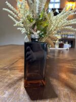 Frasco Vidro Square 350ml Âmbar e Preto R28/410