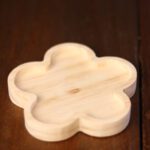 Pires de madeira em formato de trevo com 11 cm