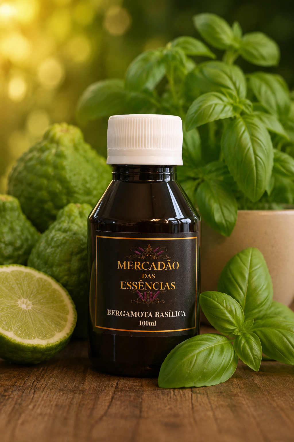 bergamota e manjericao chat Essência Bergamota e Manjericão 100 ml - Imagem 1