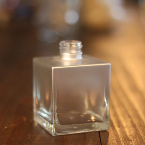Frasco Vidro Cubo Degrade Prata 250ml R 28/410