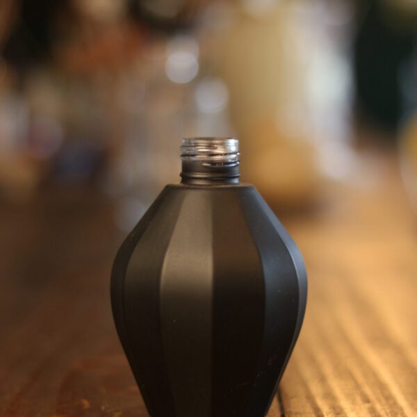 Frasco Vidro Lampe 300ml 28/410 - Preto Fosco