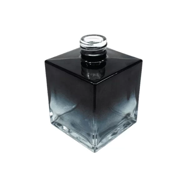 Frasco Vidro Cubo Degrade Preto 250ml R28/410