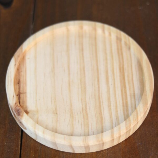 Bandeja Redonda Madeira 17 cm