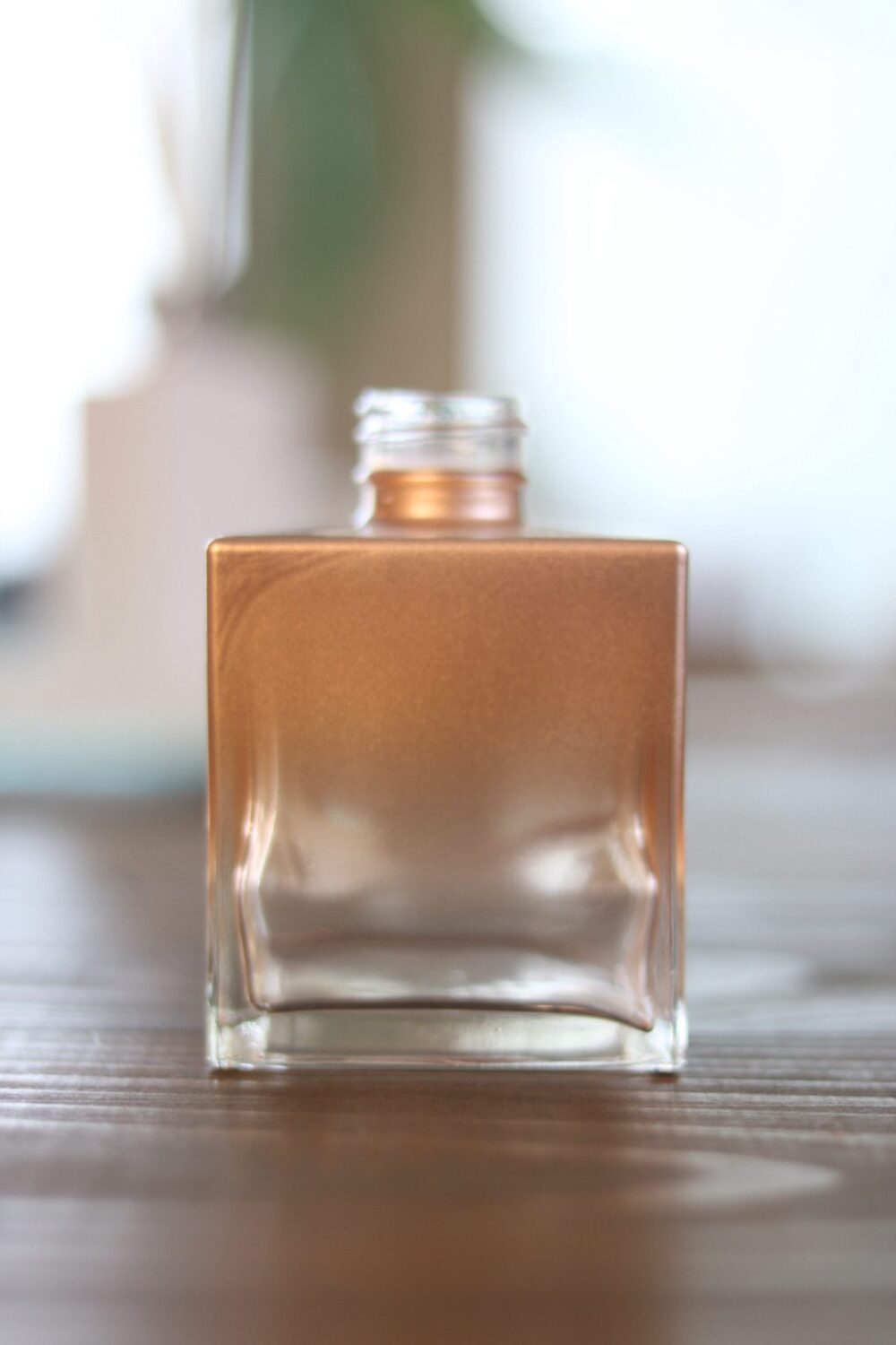 Frasco Vidro Cubo Degrade Rose Gold 250ml R28/410