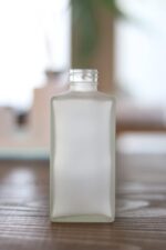 Frasco Vidro Square Fosco Esverdeado 250ml