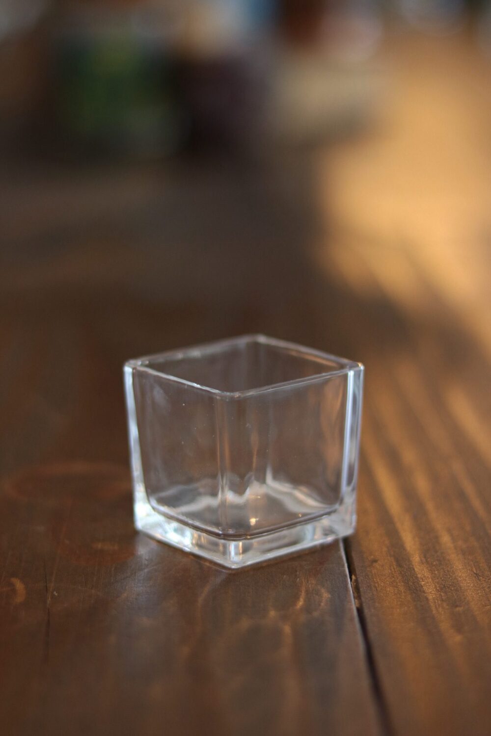 copo de vidro 80 ml cubo para velas e cosméticos artesanais