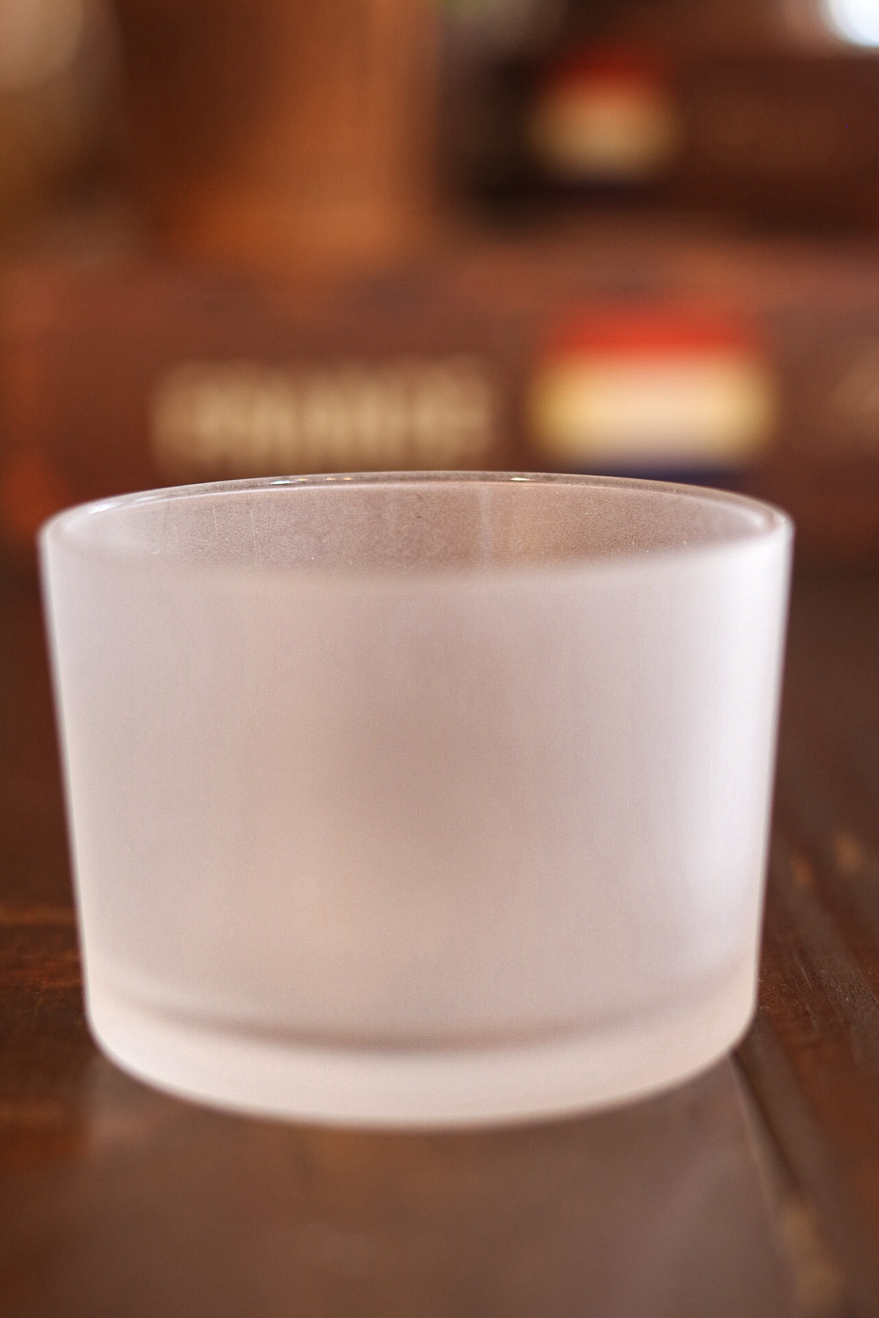 Pote Vidro Patê /Copo vela Fosco 156 ml unidade