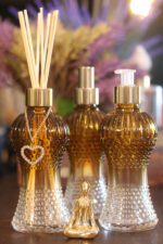 Frasco Vidro Cintura 225ml Degrade Ambar R28/410 - Imagem 2