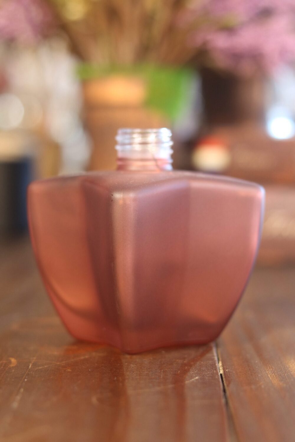 Frasco Vidro Estrela Marrom Fosco 250ml R28/410