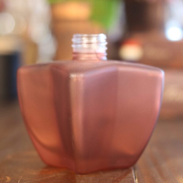 Frasco Vidro Estrela Marrom Fosco 250ml R28/410