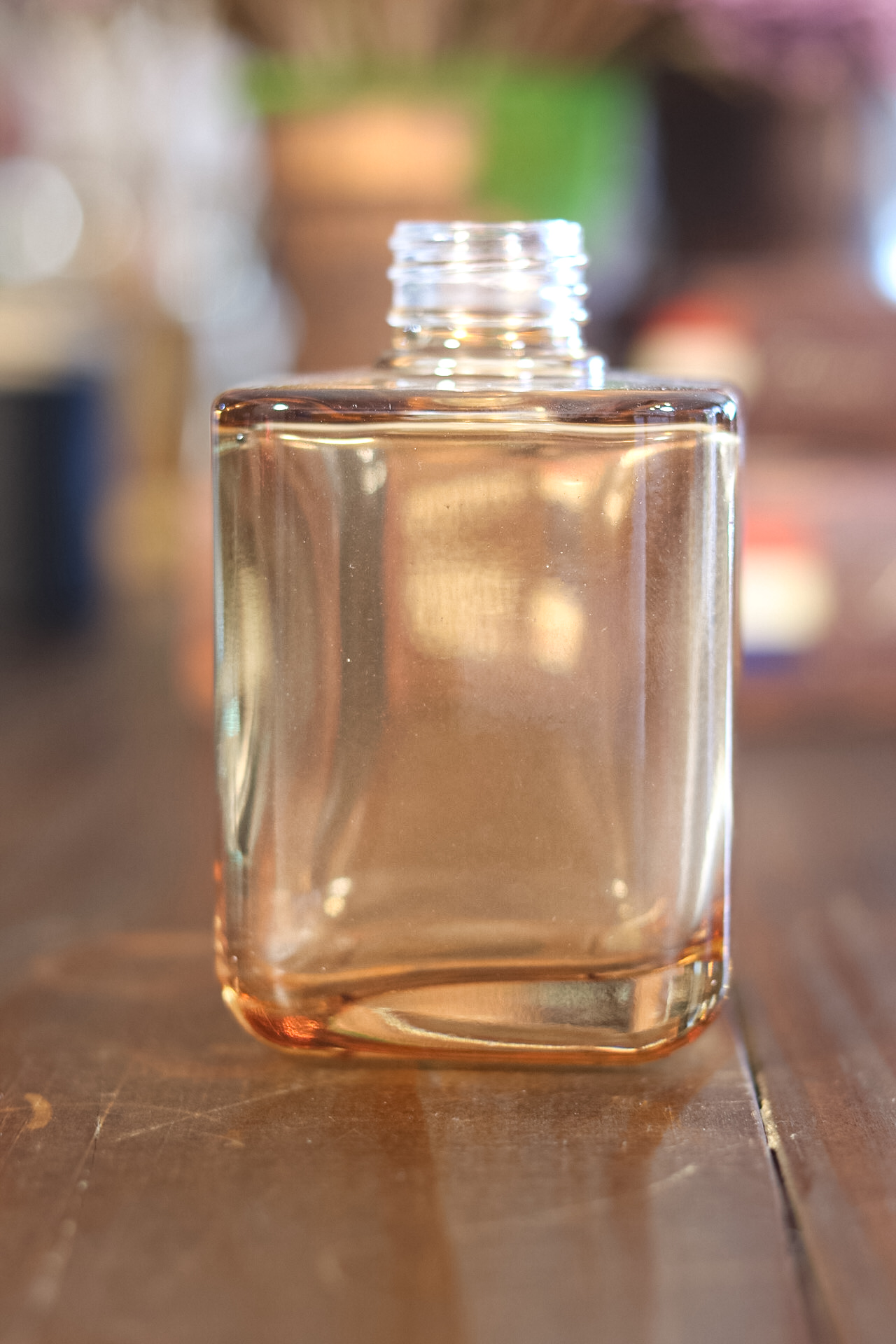 Frasco Vidro Garrafa Mini Texas Ouro Translúcido 250 ml R28/410