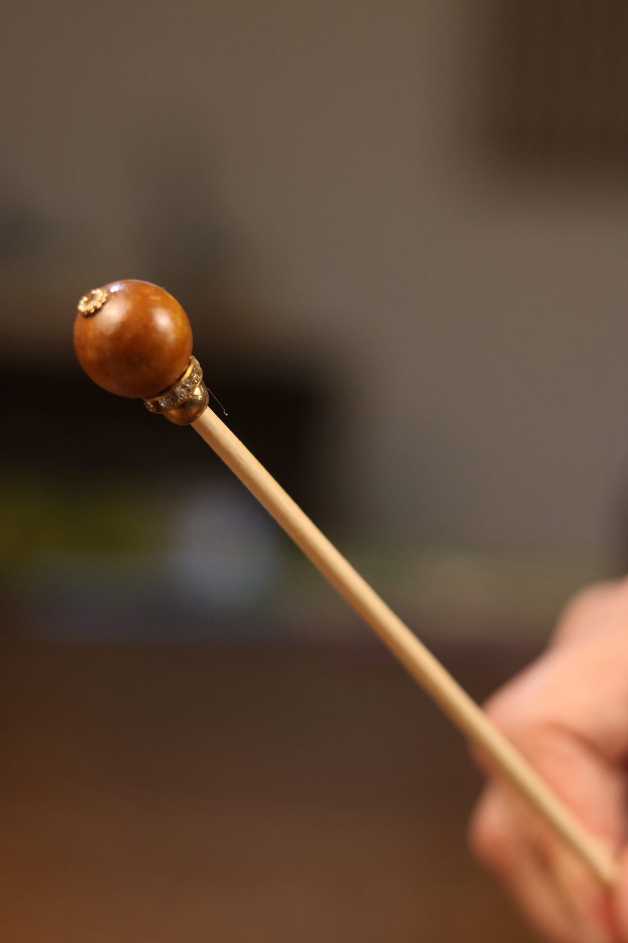 Vareta Bolinha lisa Madeira