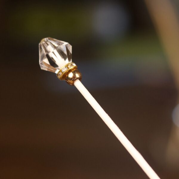 Vareta Fibra Branca Decorativa