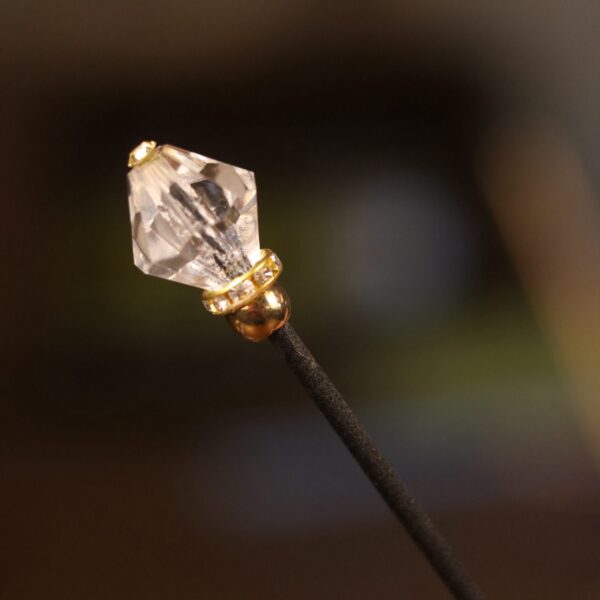 Vareta Fibra Preta Decorativa