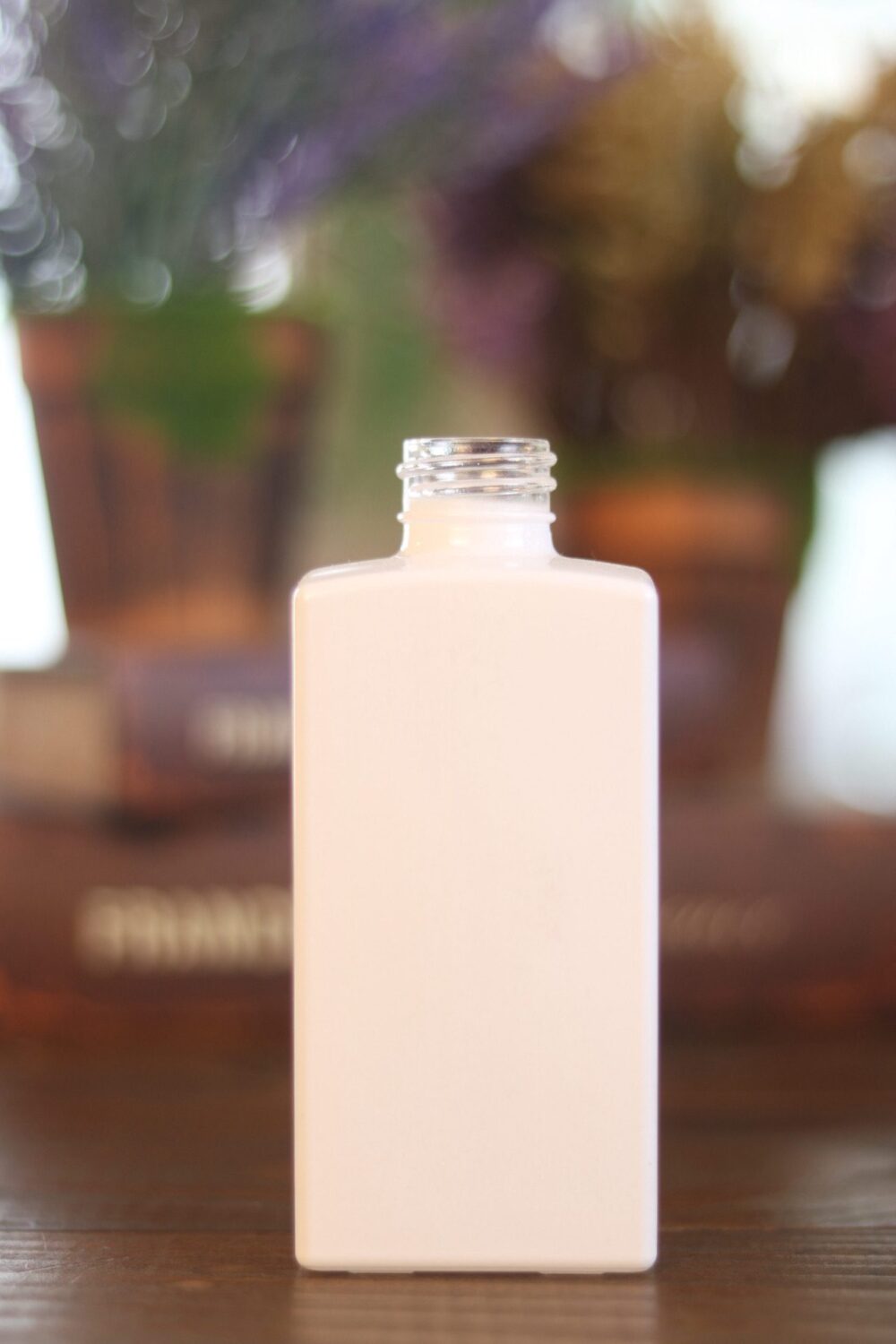 Frasco Vidro Square Branco Total 250ml