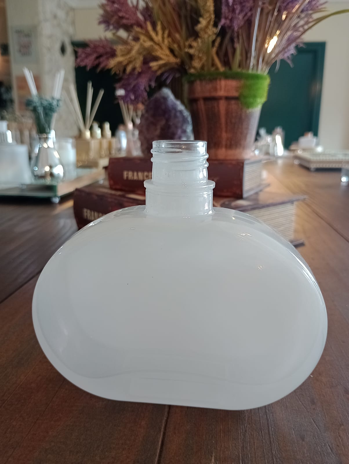 Frasco Vidro Jolie 300 ml R28/410 Branco