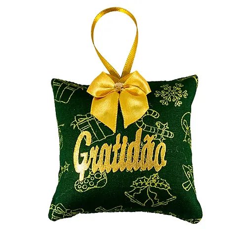 SACHÊ QUADRADO MENSAGEM VERDE