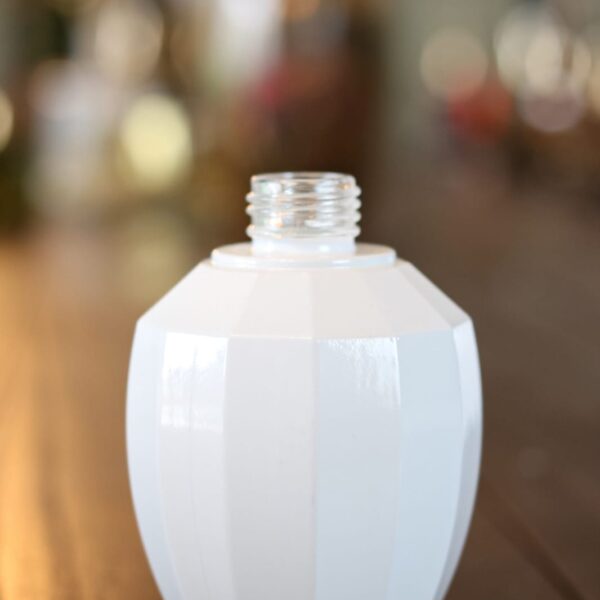 Frasco Vidro Turmalina Degrade Branco 340ml R28/410