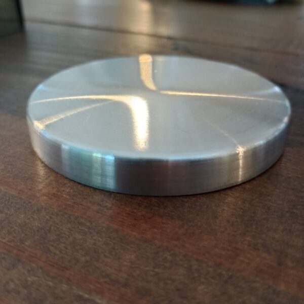Tampa Alumínio Prata Para Copo De Vela 265ml
