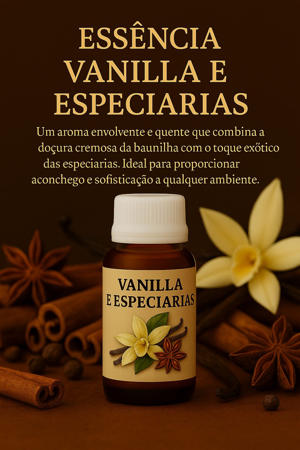 Essência Vanilla e Especiarias 100 ml