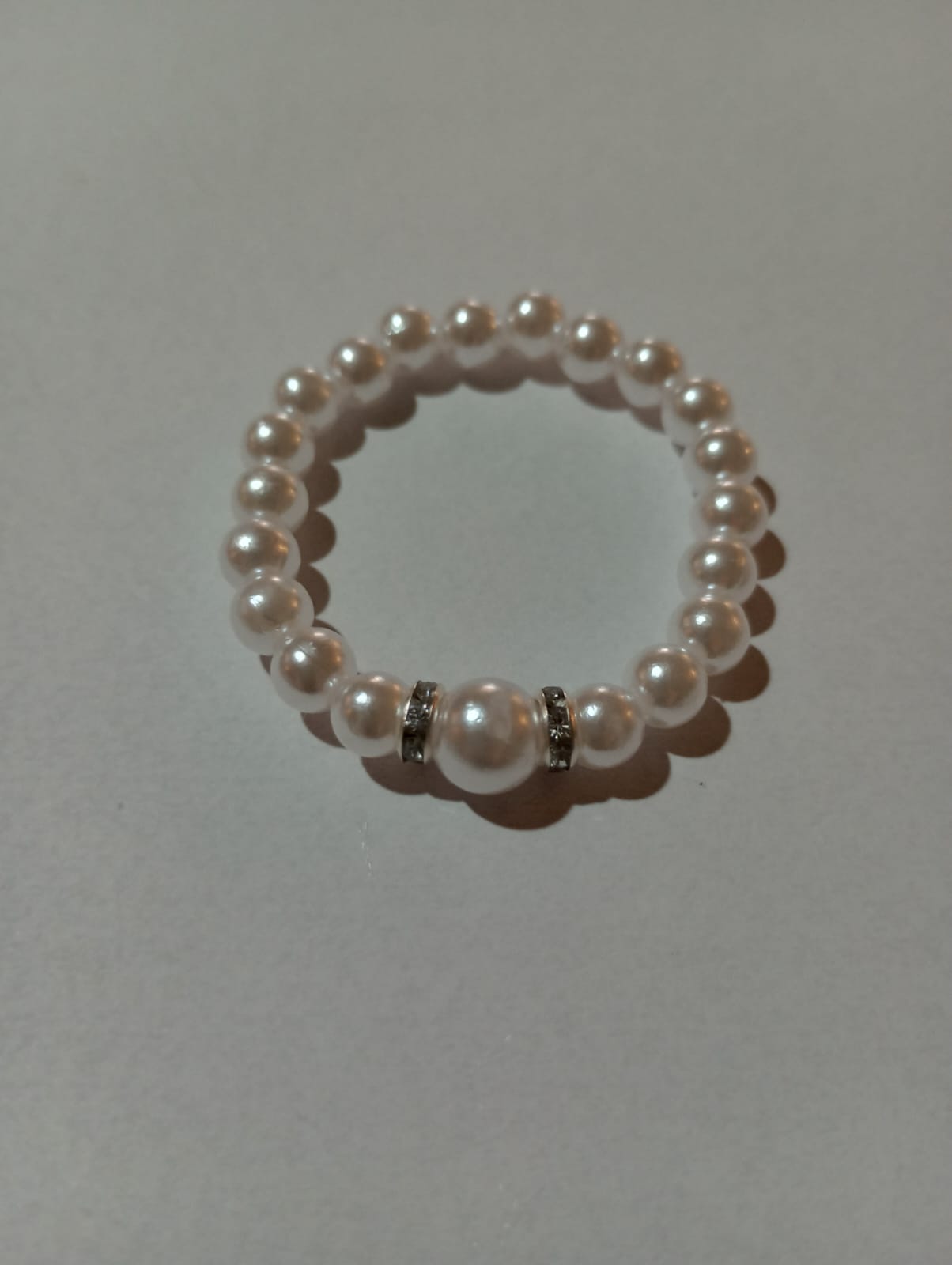 Pingente Anel Perola Prata