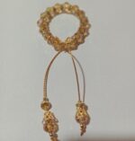 Pingente Anel Cristal Dourado