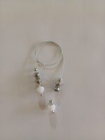 Pingente Correntinha Prata Perolas