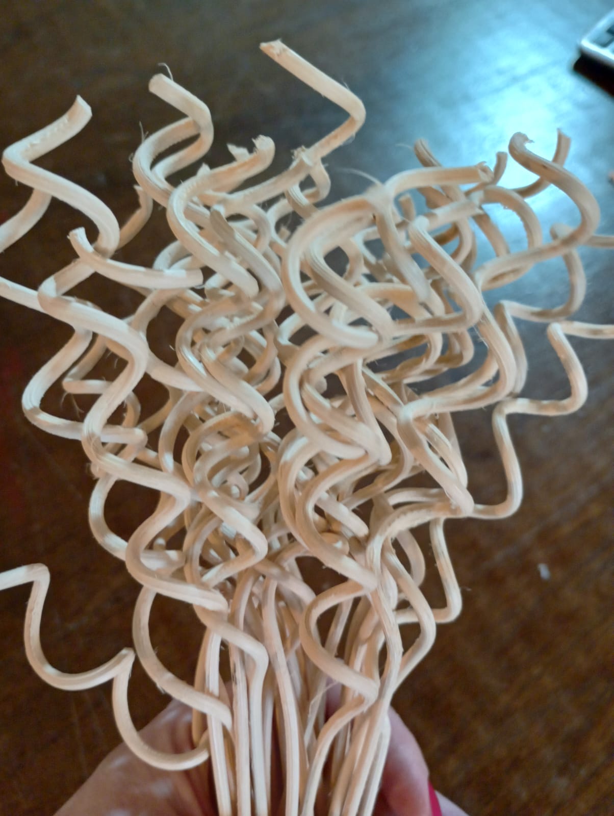 Vareta Espiral Ratan Bege Unidade