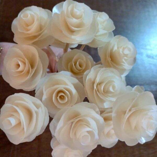 Vareta Flor De Cera Nude