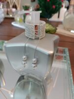 Pingente Correntinha Circular Strass Prata - Imagem 2