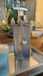 Pingente Torcel Prata Strass Perola Franja Com Prata - Imagem 2