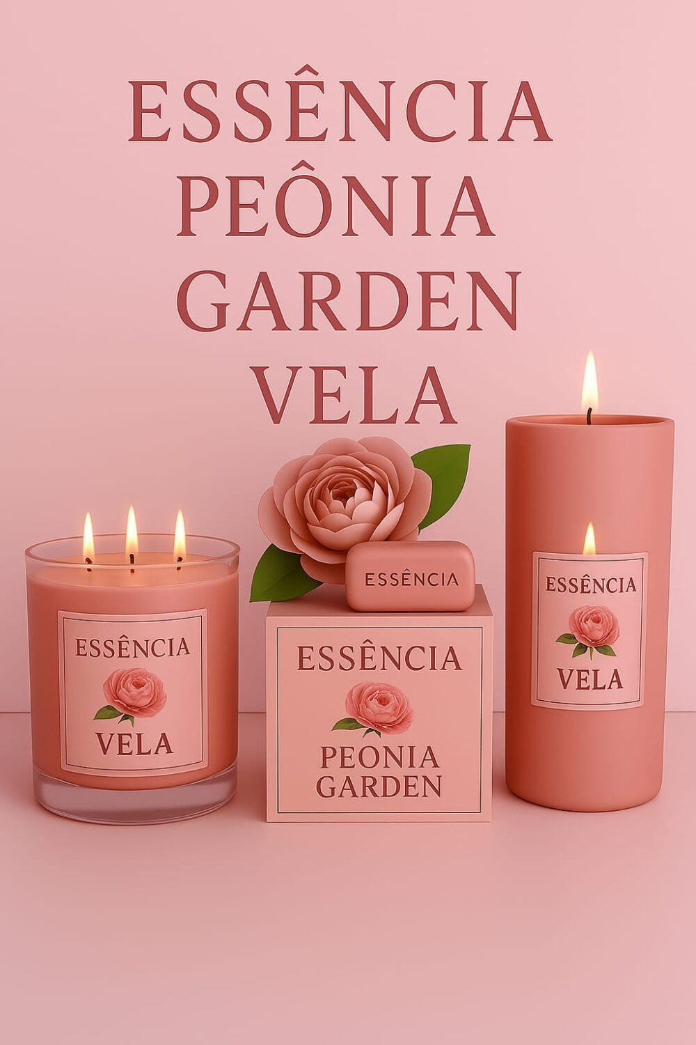 Essência Peônia Garden 100 ml Vela
