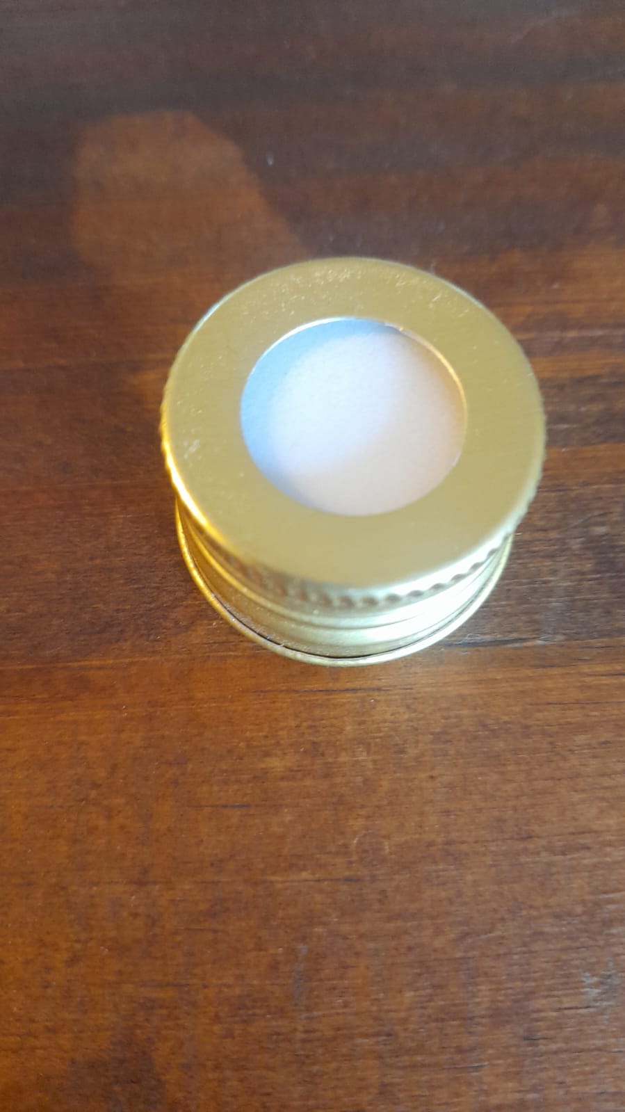 Tampa Alumínio Com Furo Dourada R 28/415