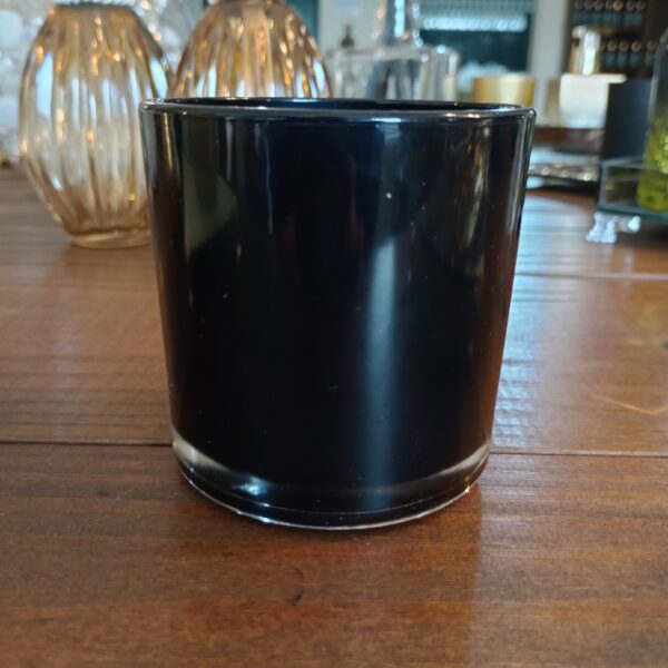 Pote de Vidro / Copo de Vela 265ML/200GRS Preto Translucido