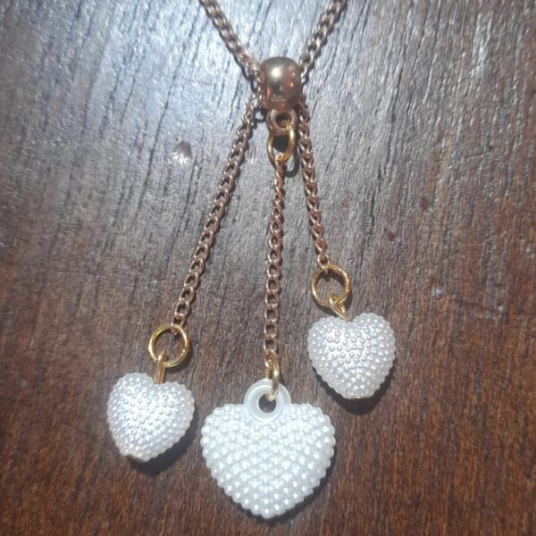 Pingente Correntinha Trio de Coração