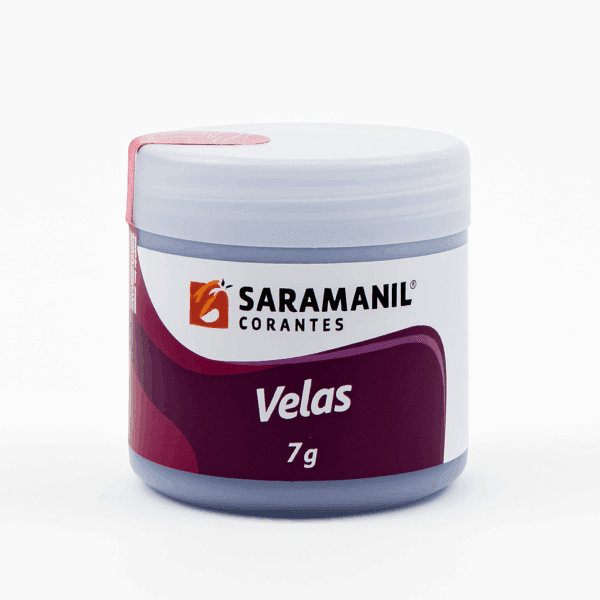 Corante Azul Bebê Saramanil em pó para velas artesanais.