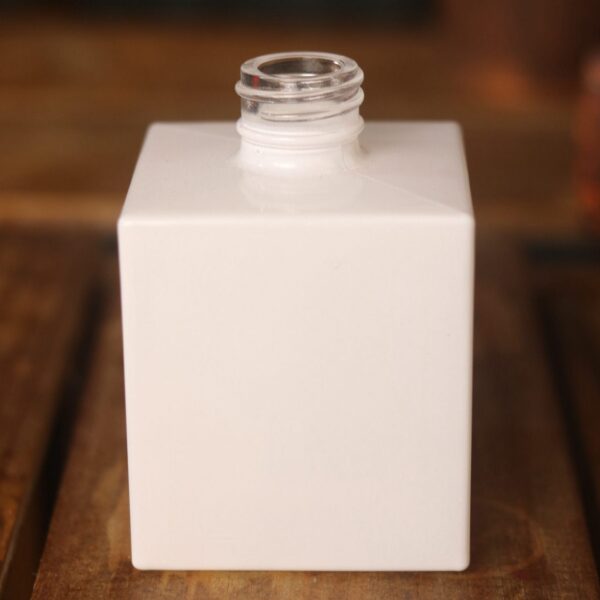 Frasco Vidro Cubo Branco 100ML R28/410