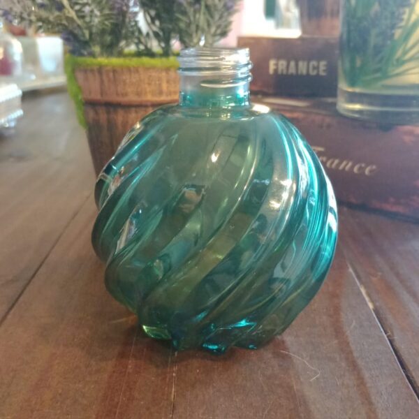 Frasco Vidro Espiral Verde 250ml