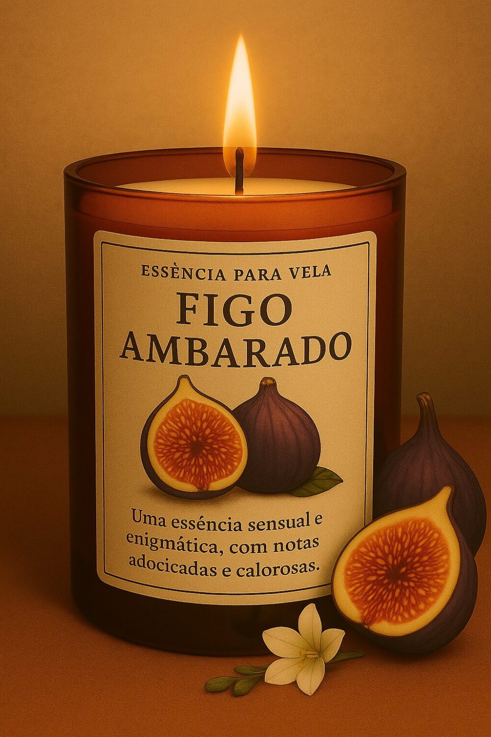 Essência Figo Ambarado Vela 100 ml