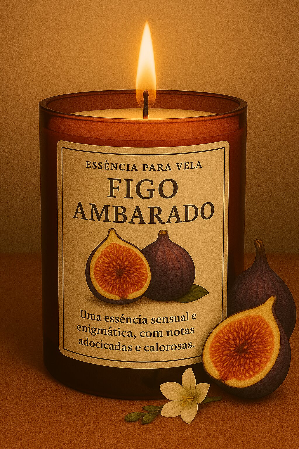 Essência Figo Ambarado Vela 100 ml