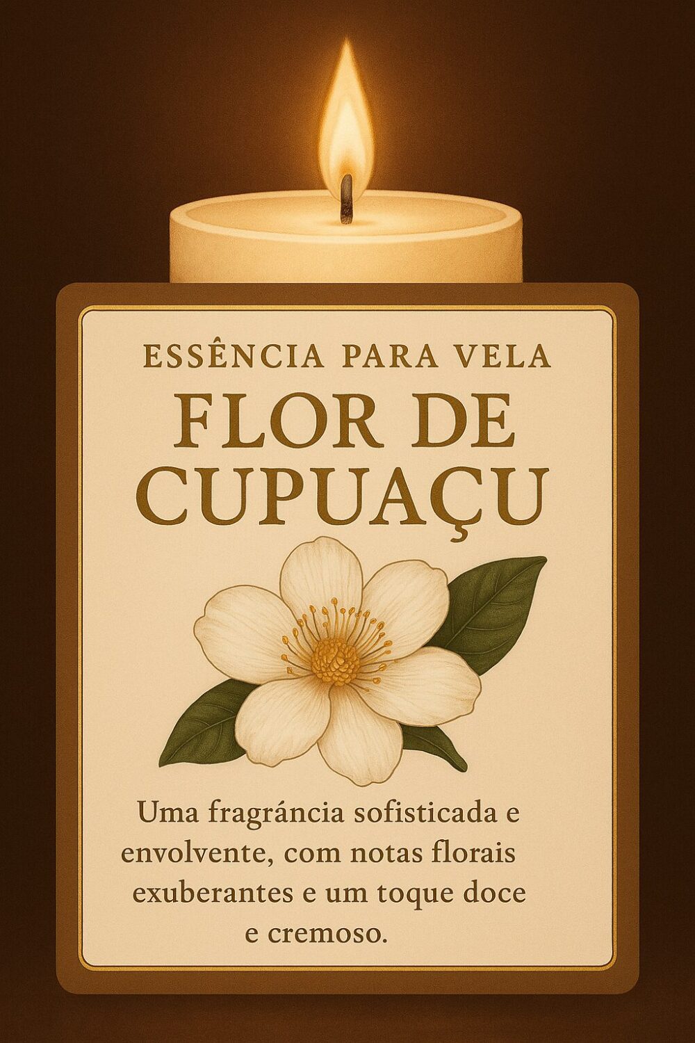Essência Flor De Cupuaçu Vela 100 ml