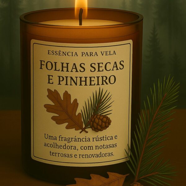 Essência Folhas Secas e Pinheiro Vela 100 ml
