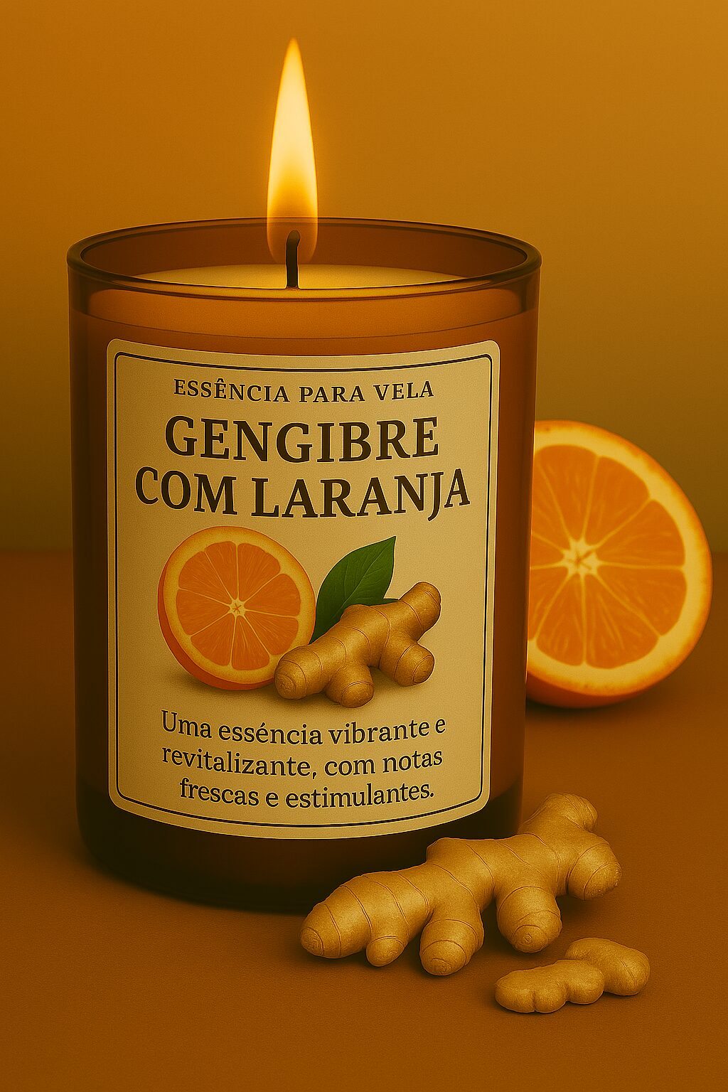 Essência Gengibre e Laranja Vela 100 ml