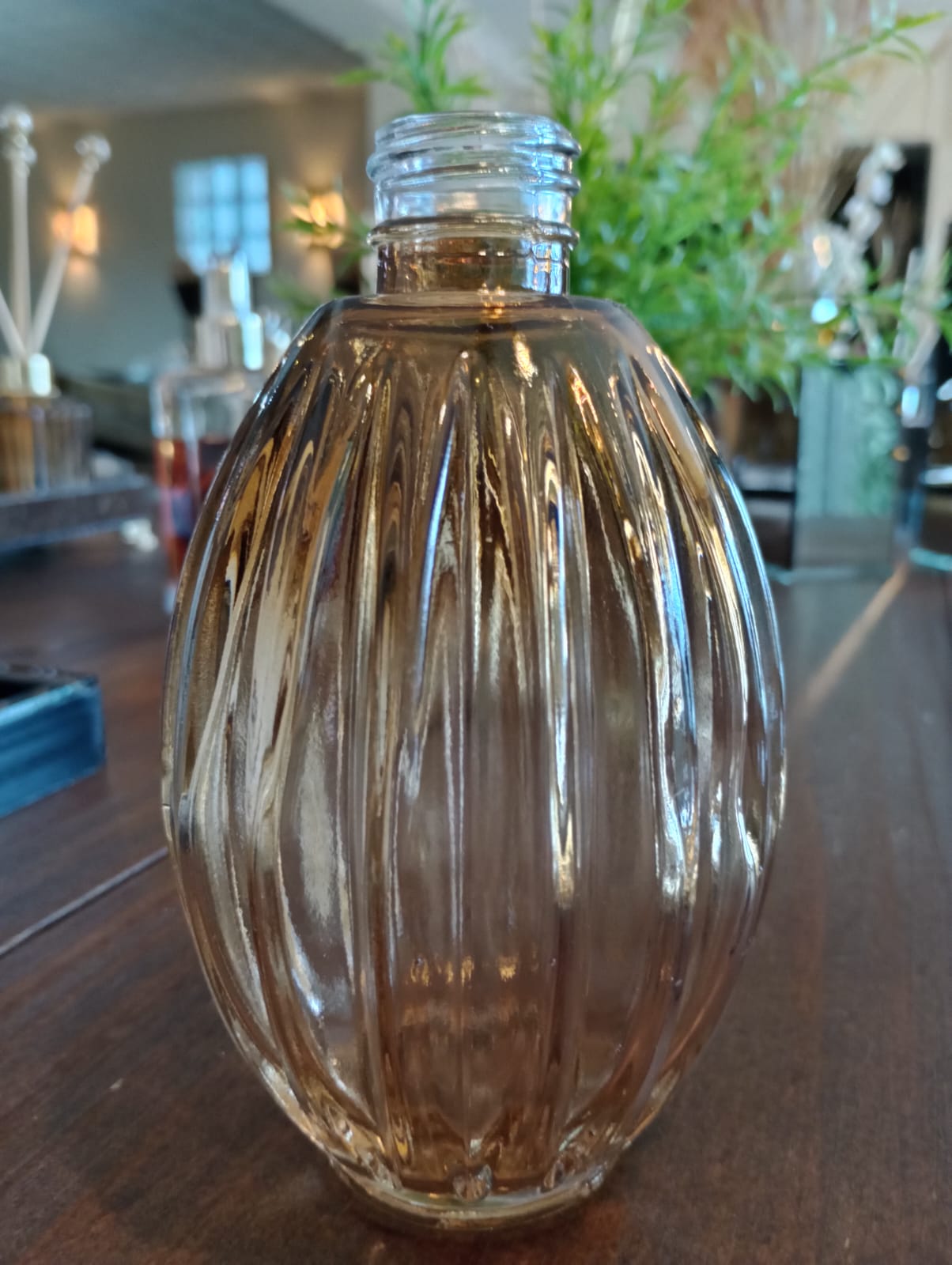 Frasco Vidro Gomos Ambar 300ml R28/410