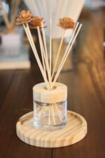 Bandeja Redonda Madeira 17 cm - Imagem 2