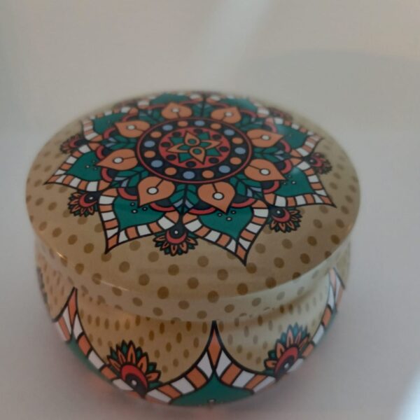 Lata Indiana Para Vela 100G Bege