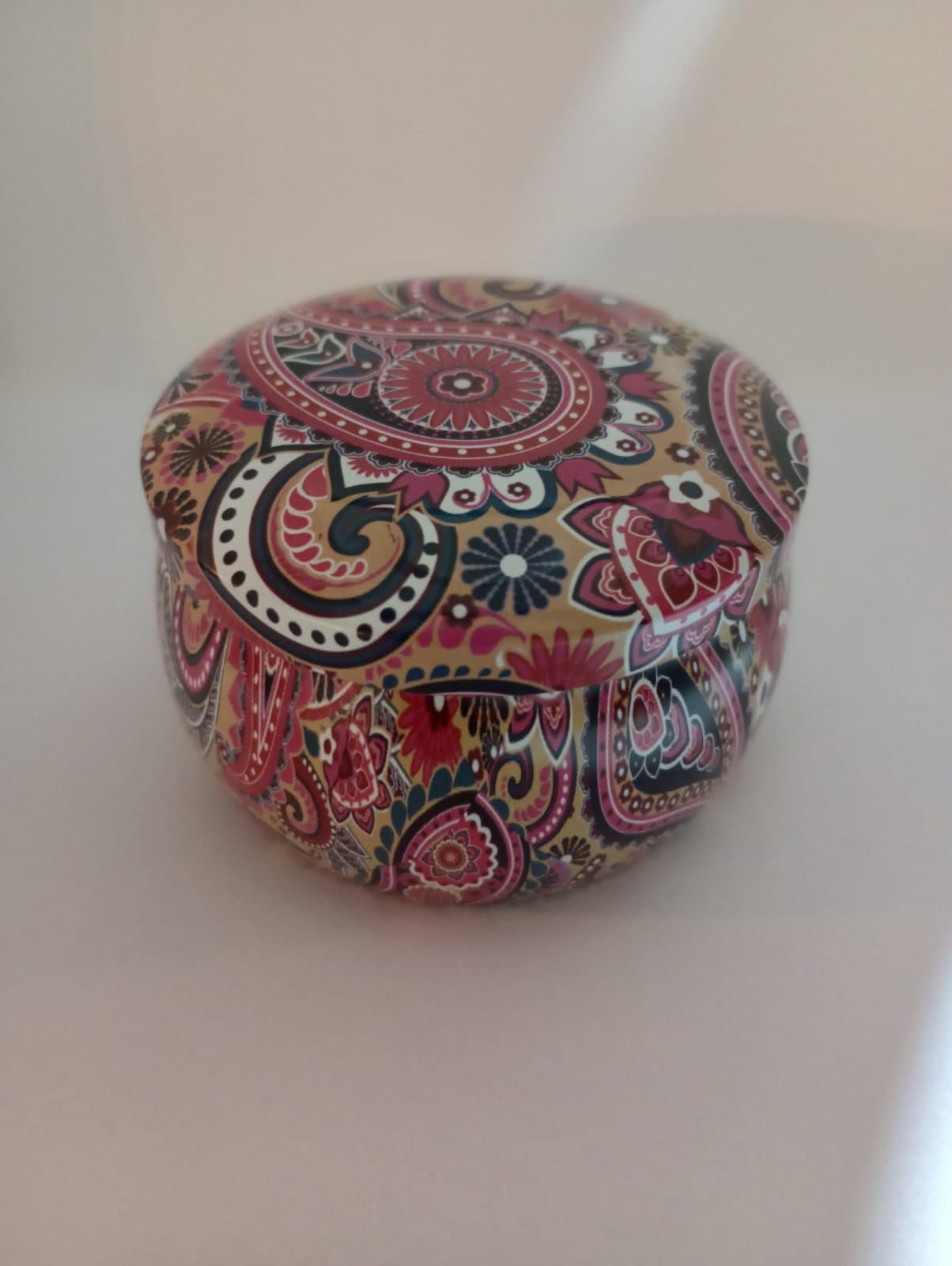 Lata Indiana Para Vela 100G Rosa