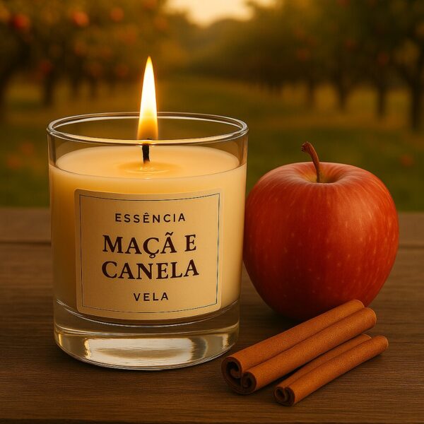 Essência Maça e Canela 100 ml Vela