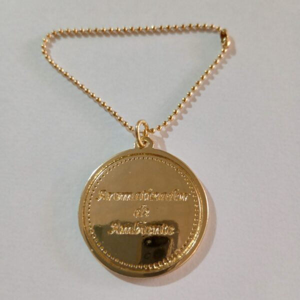 Medalha Aromatizador Dourada