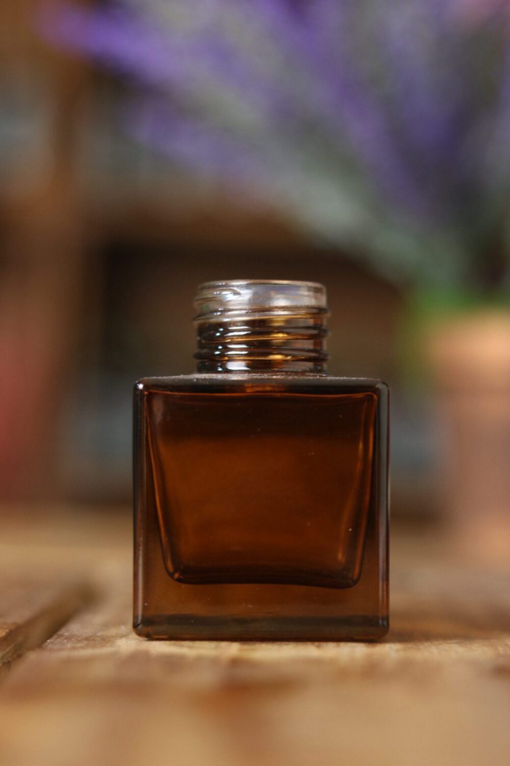 Frasco Vidro Cubo 50 ml âmbar R28/410